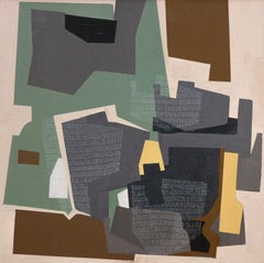 Urban on Old Farms: Abstract Painting, Acrylic on Canvas, 2010s, New, 35x35