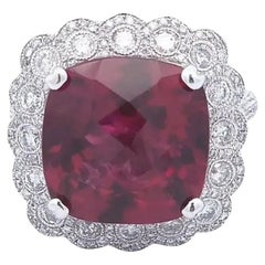 Rubelite 10 Carat Ring in 18K Gold