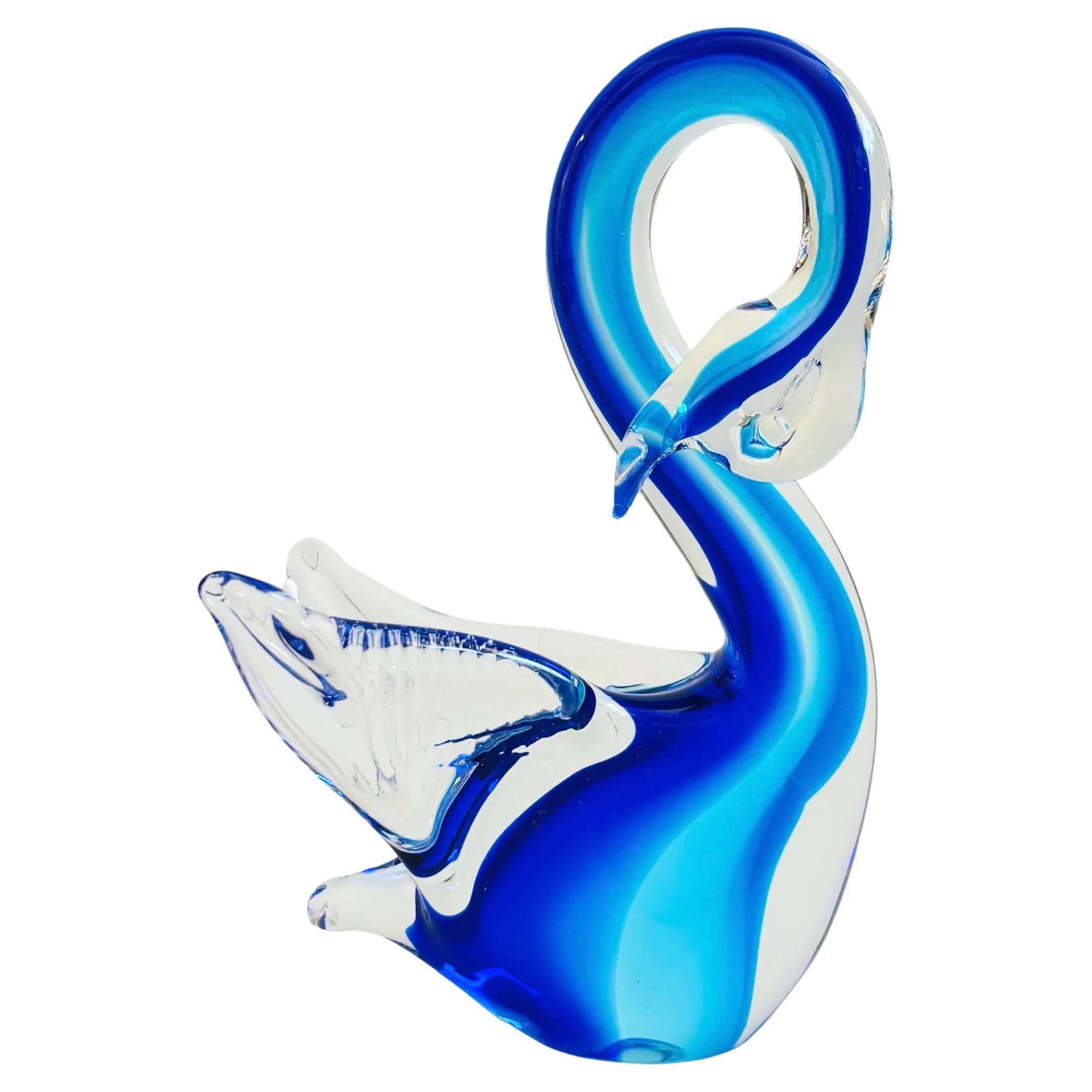 Rubelli VA Murano Art Glass Swan For Sale