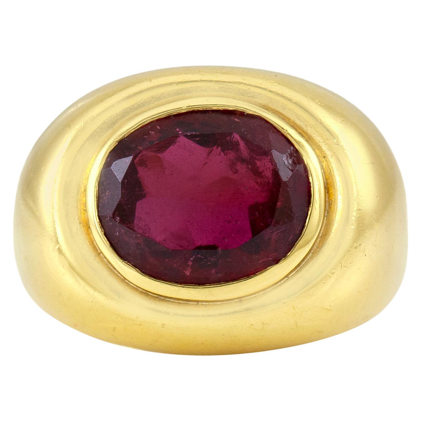 Rubellite Cocktail Ring