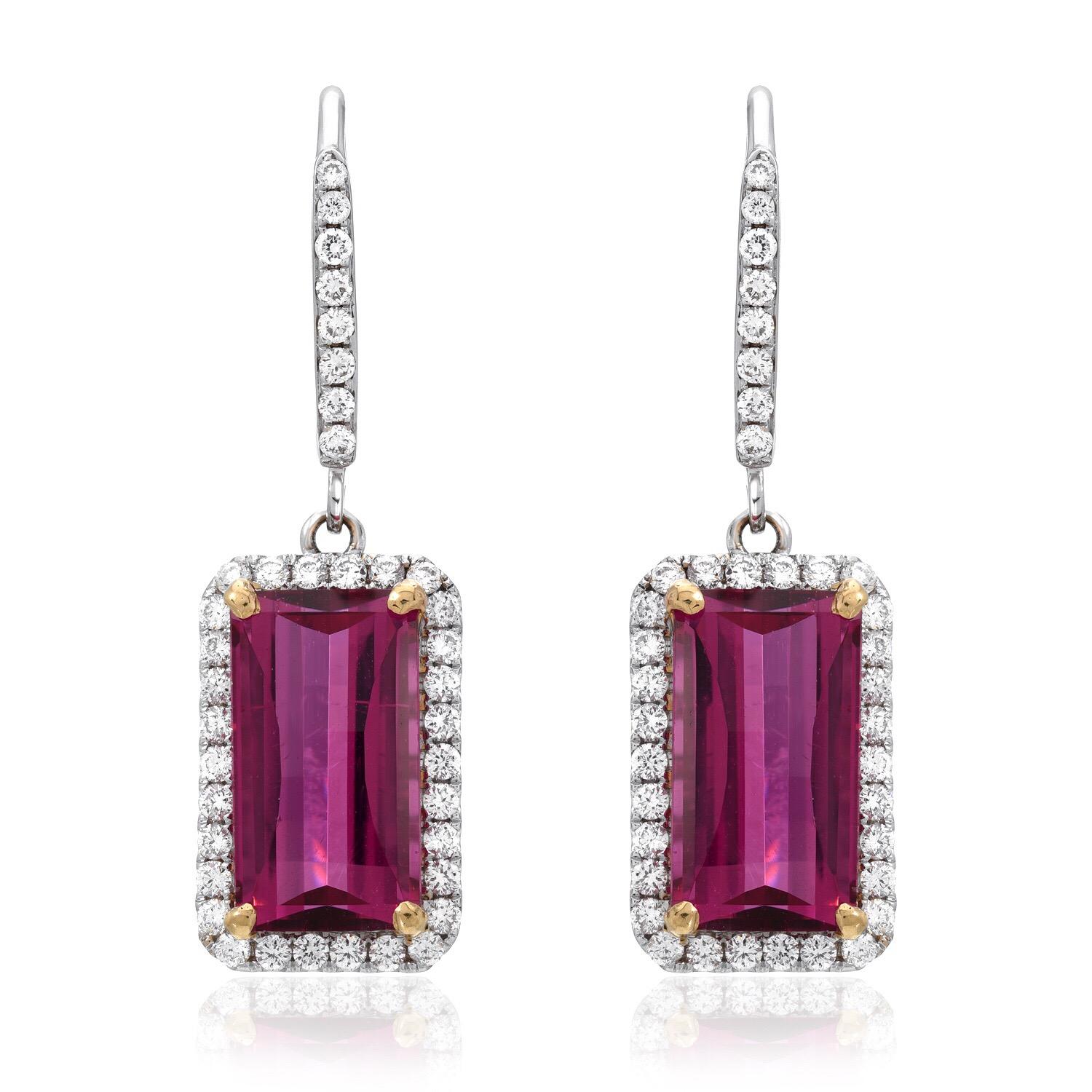 rubellite earrings