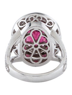 Rubellite Tourmaline & Diamond Ring