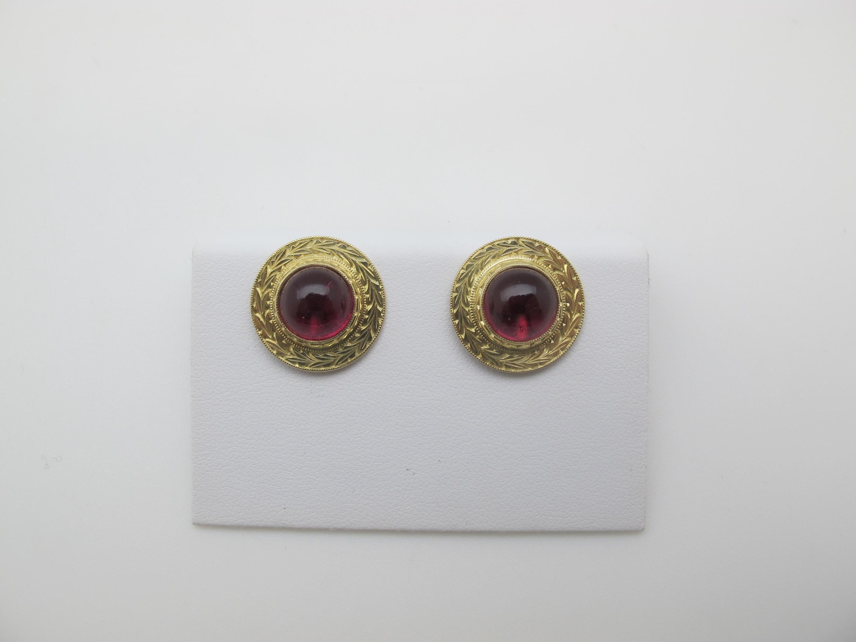 Rubellite Tourmaline Earrings In New Condition In Los Angeles, CA