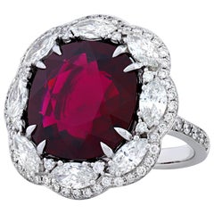 Rubellite Tourmaline Ring, 9.52 Carat