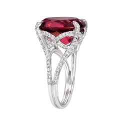 Rubellit Turmalin Ring 11::90 Karat Oval