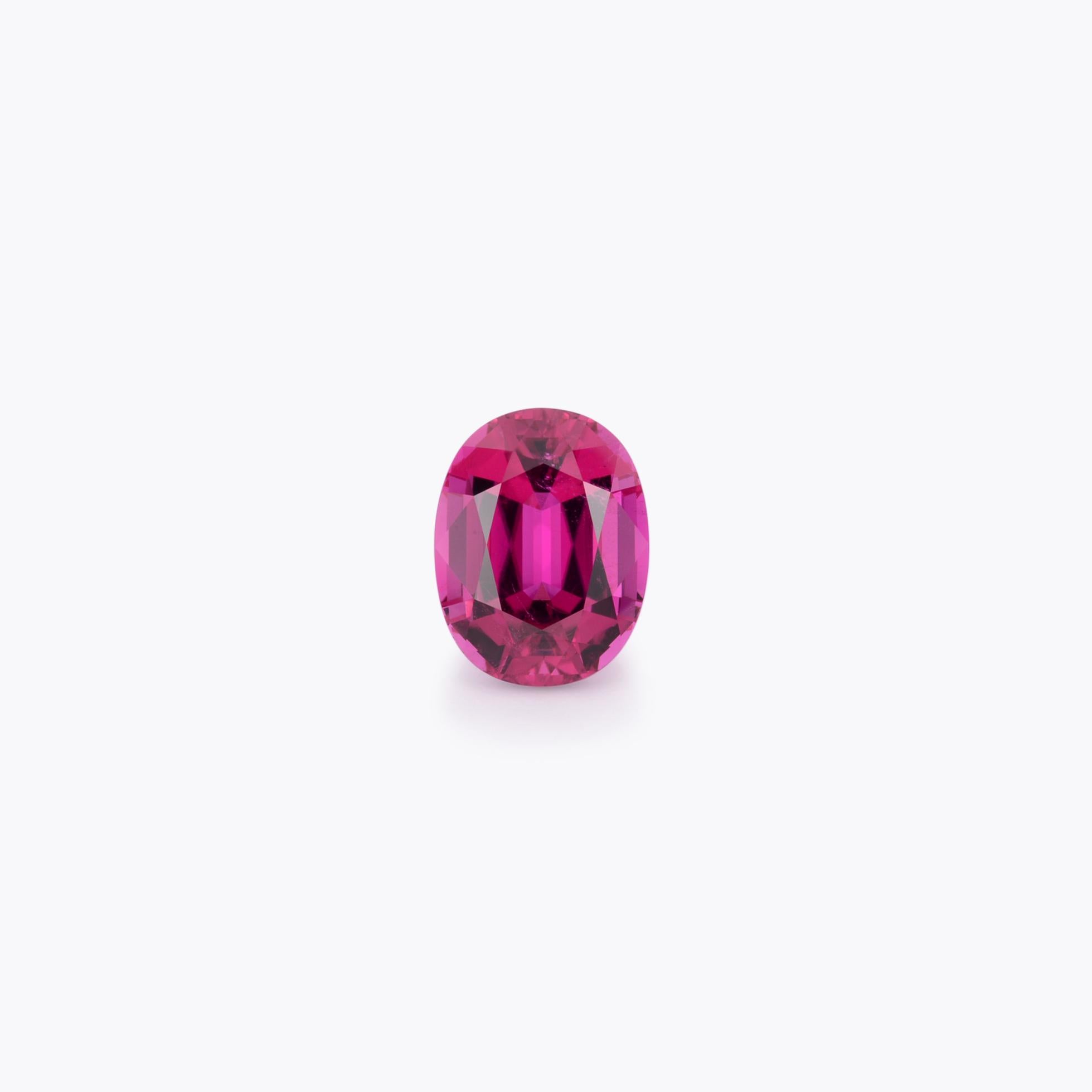 Oval Cut Rubellite Tourmaline Ring Gem 10.49 Carat Oval Loose Gemstone