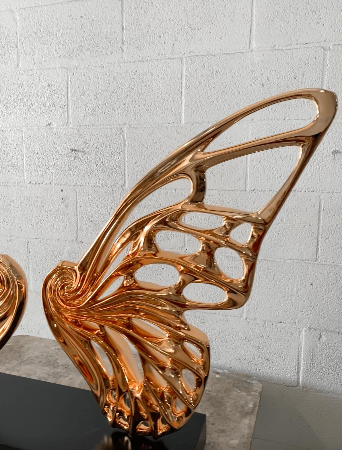 Dream Machine, Bronze Chrome - Contemporary Sculpture by Rubem Robierb