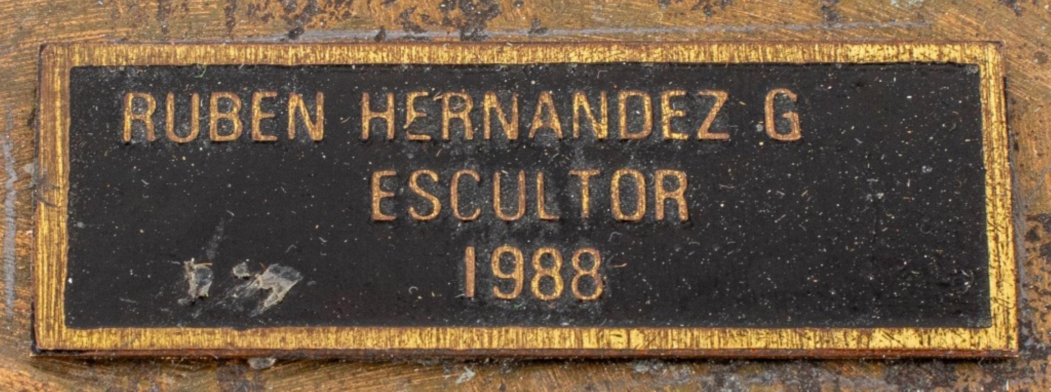 Bronzeskulptur „Ohne Titel“ von Ruben Hernandez, 1988 (20. Jahrhundert) im Angebot