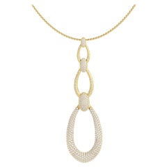 Ruben Manuel Sommer 18K YG Wandelbarer Pavé-Diamant-Anhänger