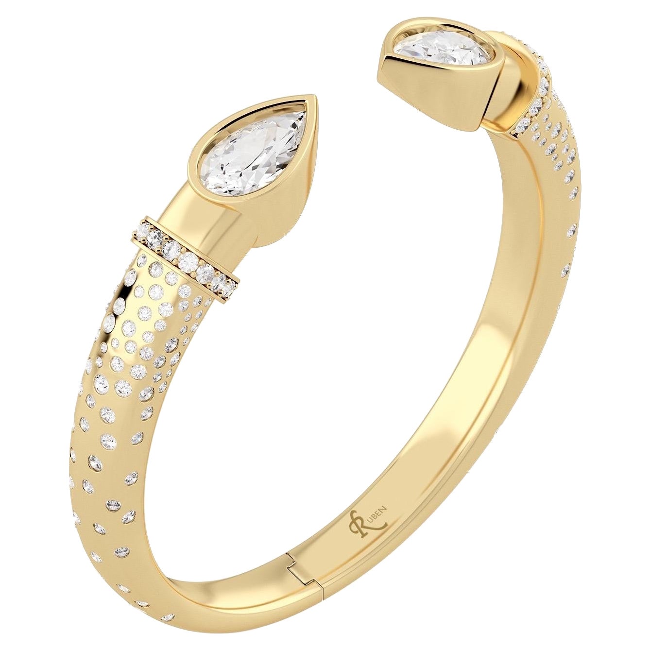 Ruben Manuel "Summer" 18K YG, Bracciale con diamanti, 8,9 ctw in vendita