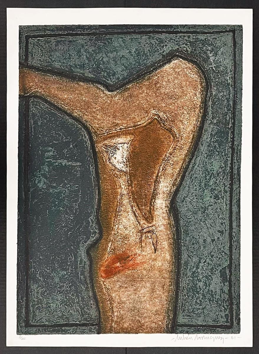 Ruben Rodriguez (Cuba, 1959)
'Untitled', 2001
collagraph on paper Velin Arches 300 g.
29.6 x 21.5 in. (75 x 54.5 cm.)
Edition of 8
ID: ROD-301
Hand-signed by author