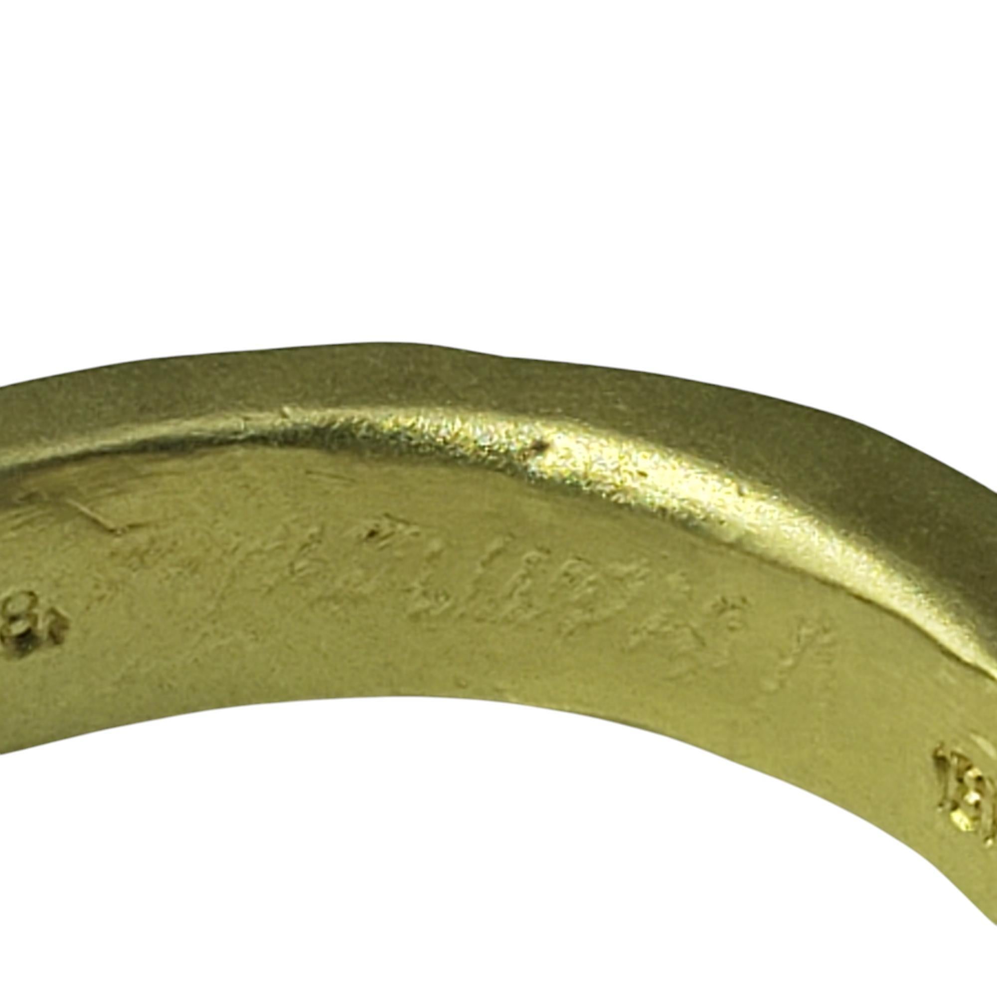 Ruben Viramontes 18K Yellow Gold and Diamond Beagle Ring Size 8 #20778 For Sale 1