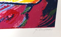 Der Kuss, Pop-Art-Siebdruck von Rubens Gerchman