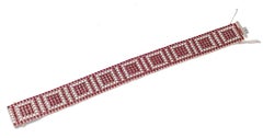 Rubies, Diamonds, 14 Karat Rose Gold Bracelet