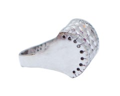 Rubies, Diamonds, 18 Karat White Gold Ring.