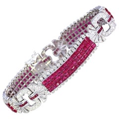 Rubies Diamonds Bracelet Invisible Set, 2000