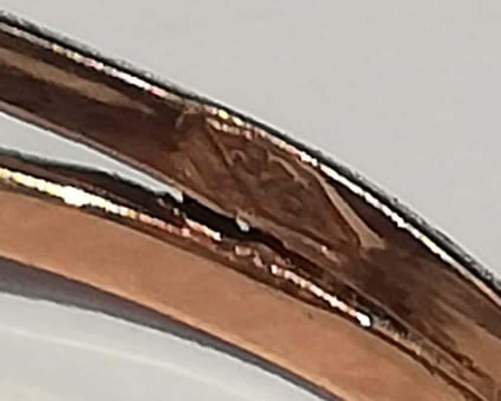 Anello con rubini, diamanti, scoiattolo in oro rosa e argento. in vendita 1