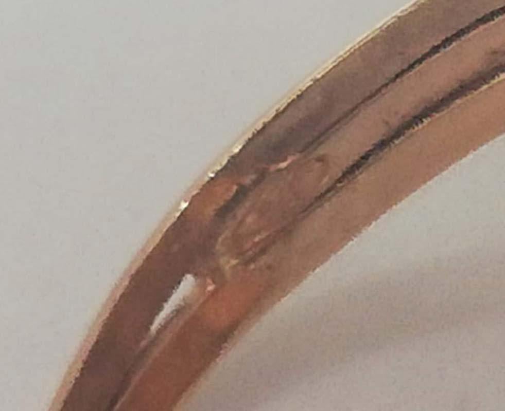 Anello con rubini, diamanti e tartaruga in oro rosa e argento in vendita 1