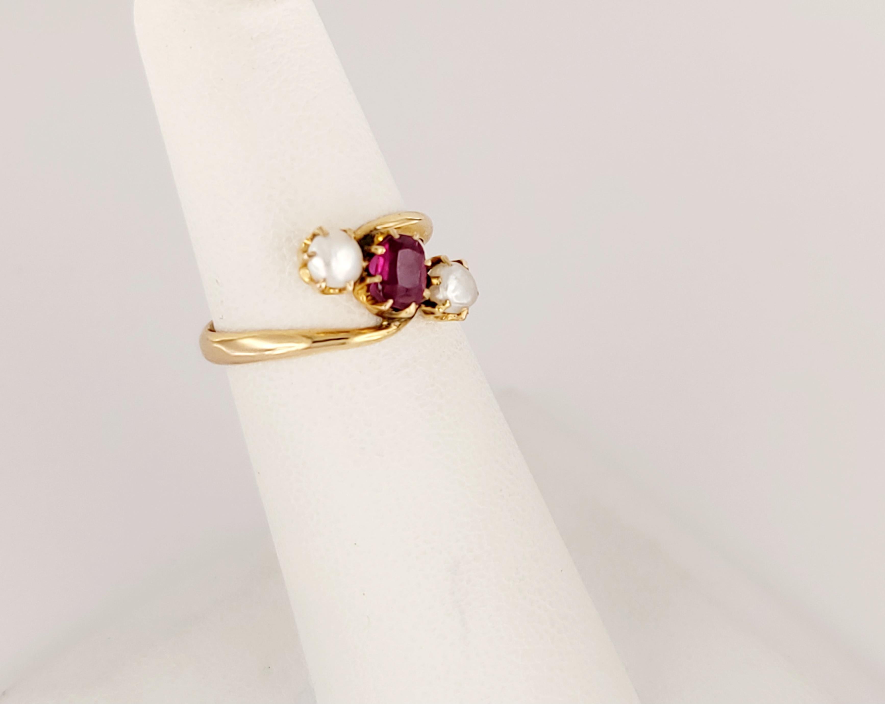 Rubies & Pearls In Excellent Condition For Sale In New York, NY