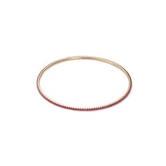 Rubies Pink Gold Bangle