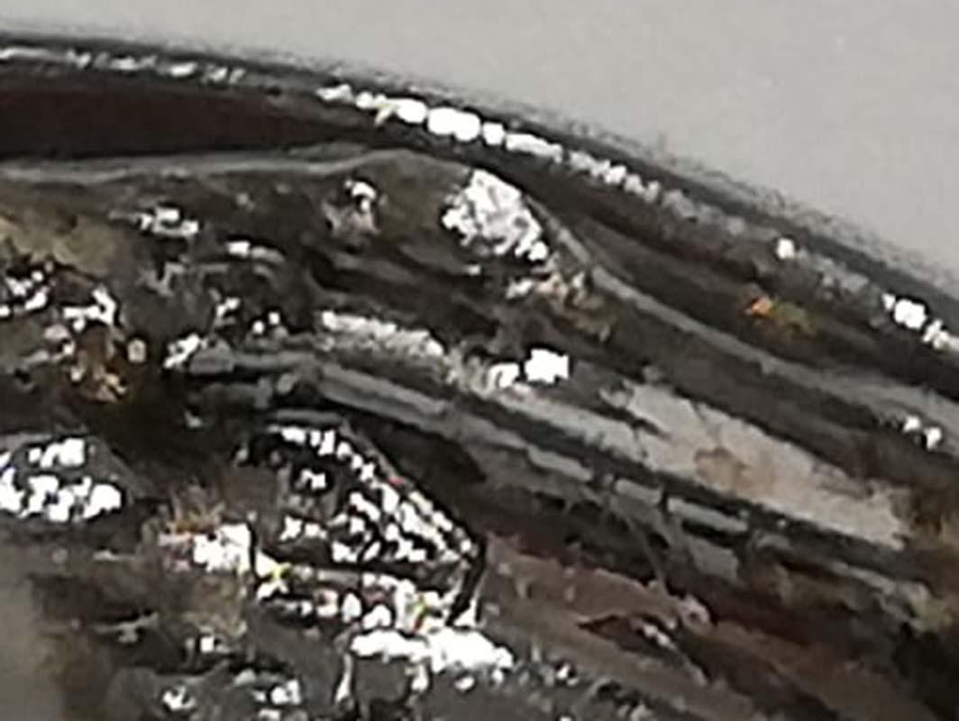 Rubies, Sapphires, Diamonds, 14 Karat White Gold Snake Ring. For Sale 1