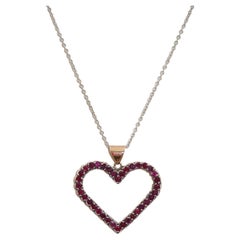 Rubies Yellow Gold 9 Karat Pendant Necklace