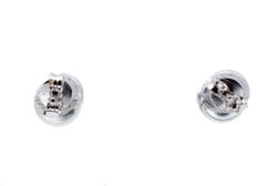 Ohrstecker, Rubine, Diamanten, 18 Karat Weißgold