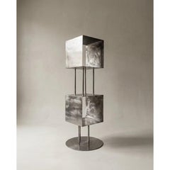 Rubik Module 1 Vertical Structure in Stainless Steel by Metalmorphosis Studio