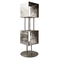 Rubik Module 1 Vertical Structure in Stainless Steel by Metalmorphosis Studio