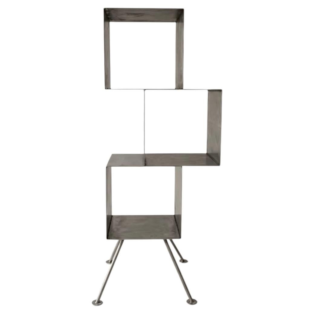 Rubik Module 2 Vertical Structure in Stainless Steel by Metalmorphosis Studio For Sale