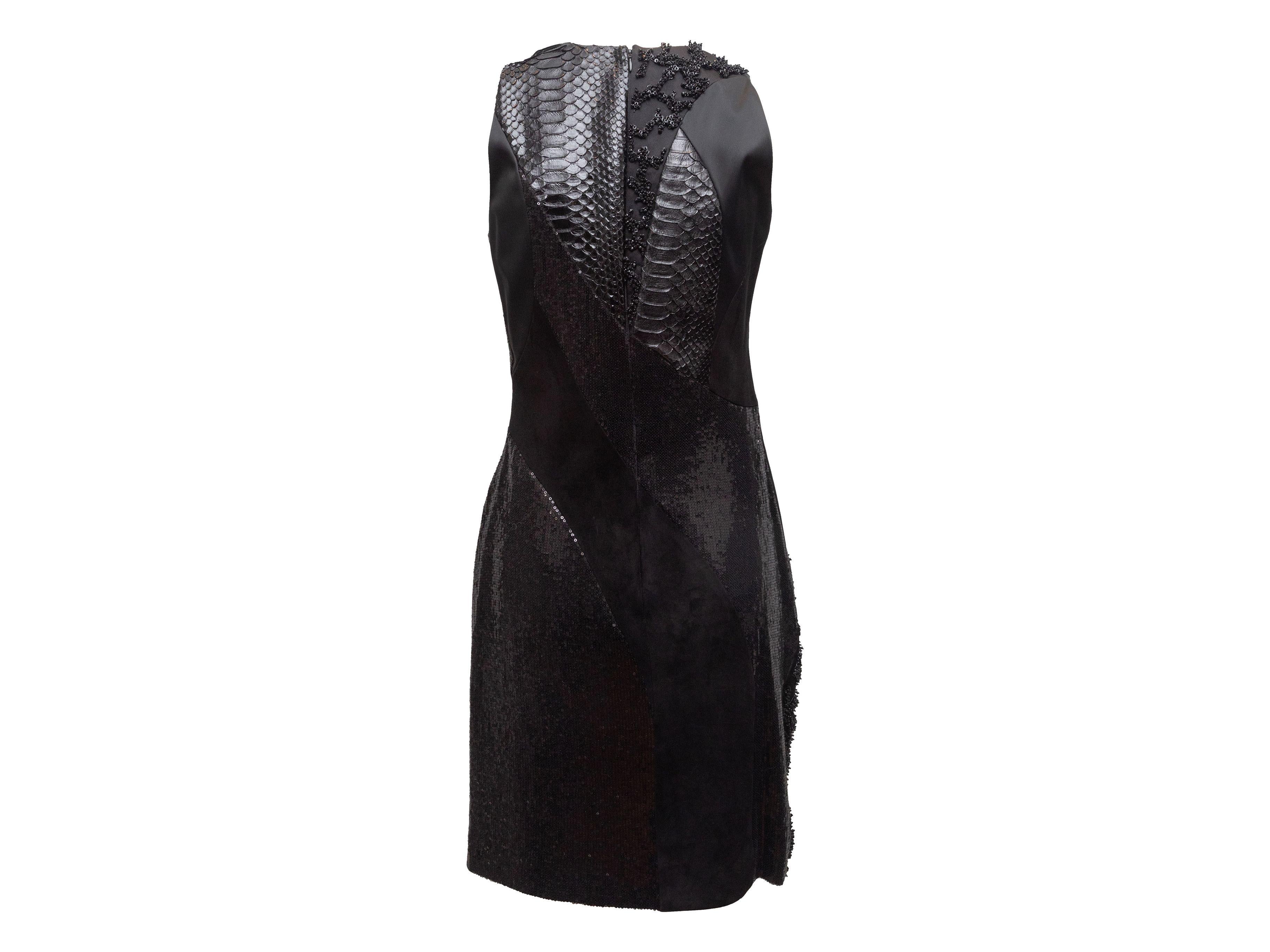 Rubin Singer Black Embellished Sleeveless Dress 3