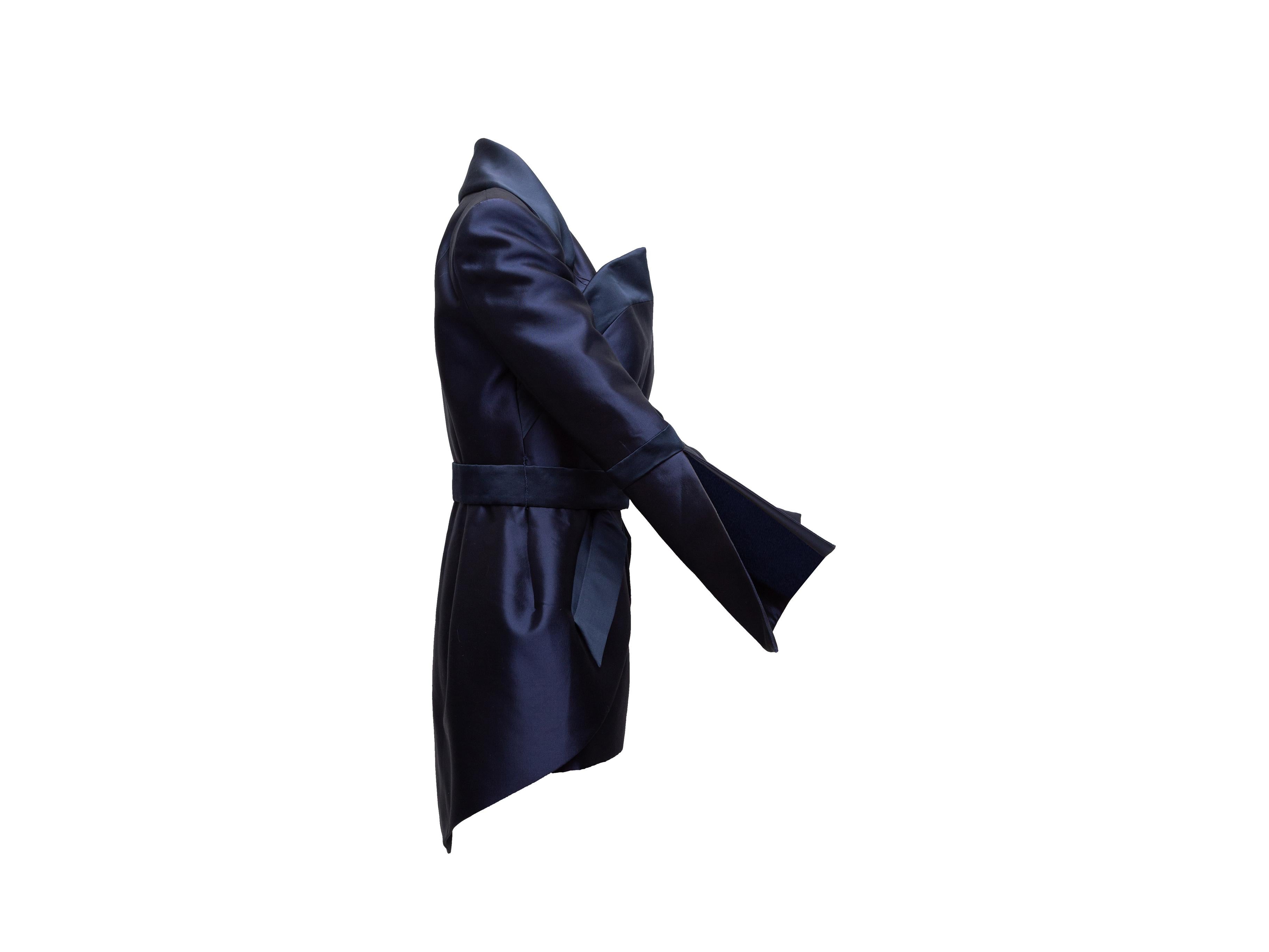 Women's Rubin Singer Navy Wool & Silk-Blend Structured Jacket