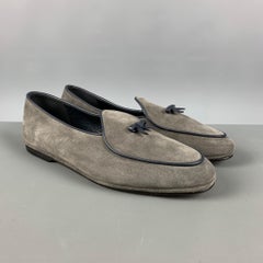 RUBINACCI Taglia 11 Mocassini in pelle solida grigio navy