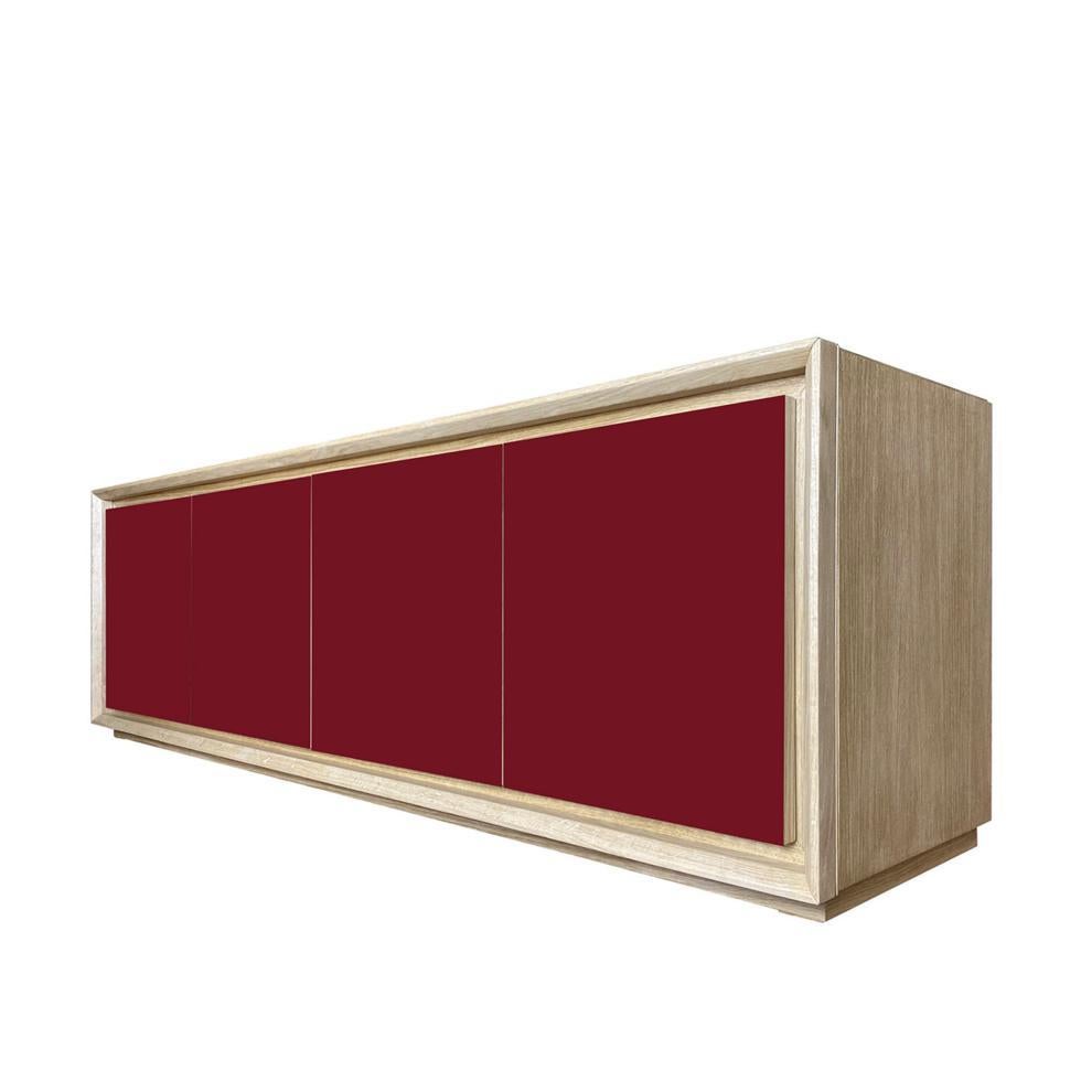 Rubino 3-Door Ruby Sideboard by Mascia Meccani In New Condition For Sale In Milan, IT