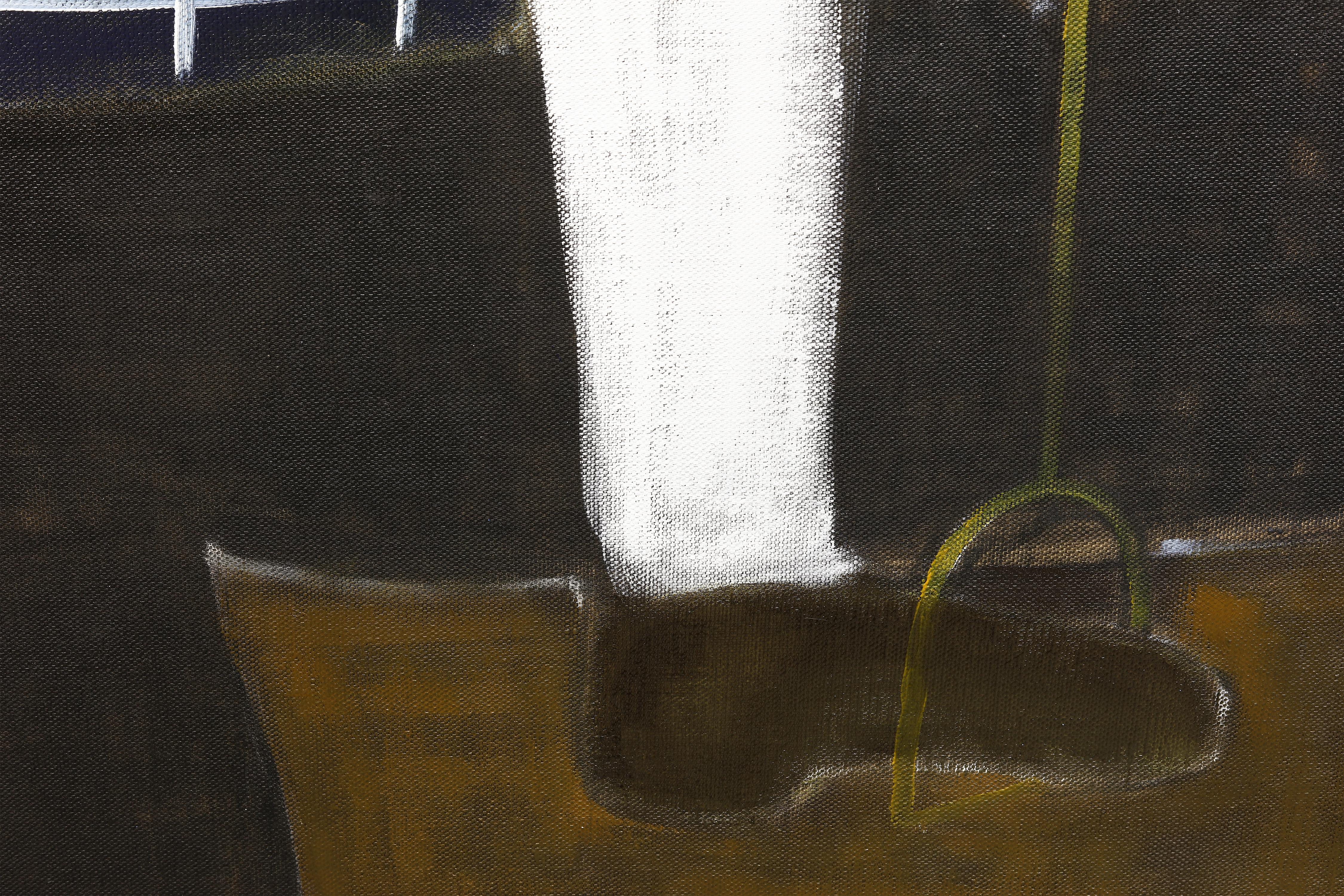 Ritratto equestre contemporaneo. Pittura ad olio di cavallo di grandi dimensioni 200 x 180 cm in vendita 6