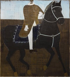 Contemporary Equestrian Portrait. Large Horse Oil Painting 200 x 180 cm