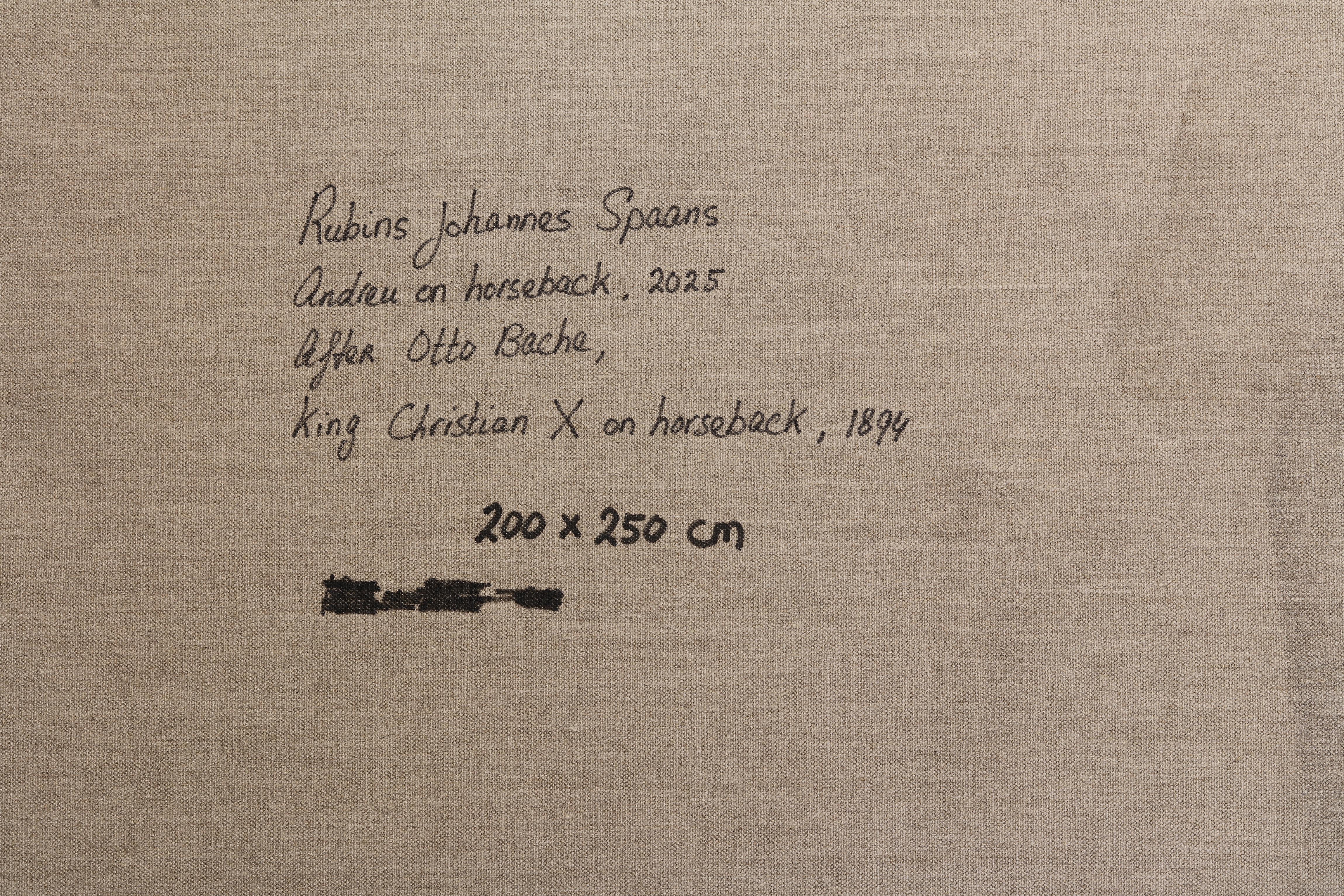 Zeitgenössisches großes Ölgemälde eines Pferdes. Pferd Ölgemälde 200 x 250 cm im Angebot 9