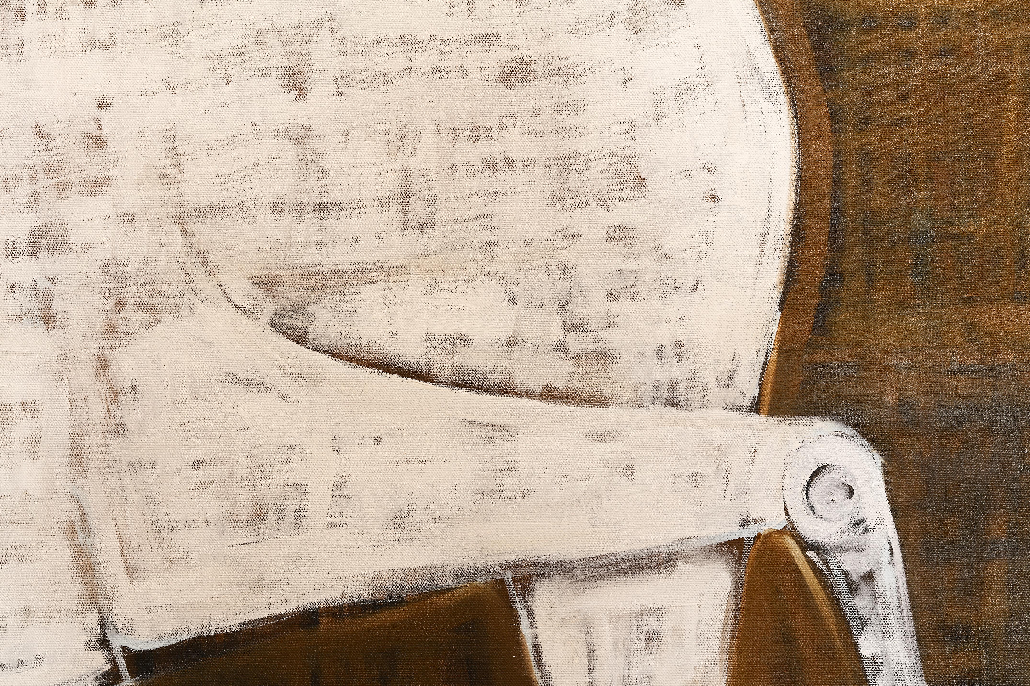 Peinture équestre contemporaine de grande taille. Peinture de cheval 200 x 180 cm en vente 4