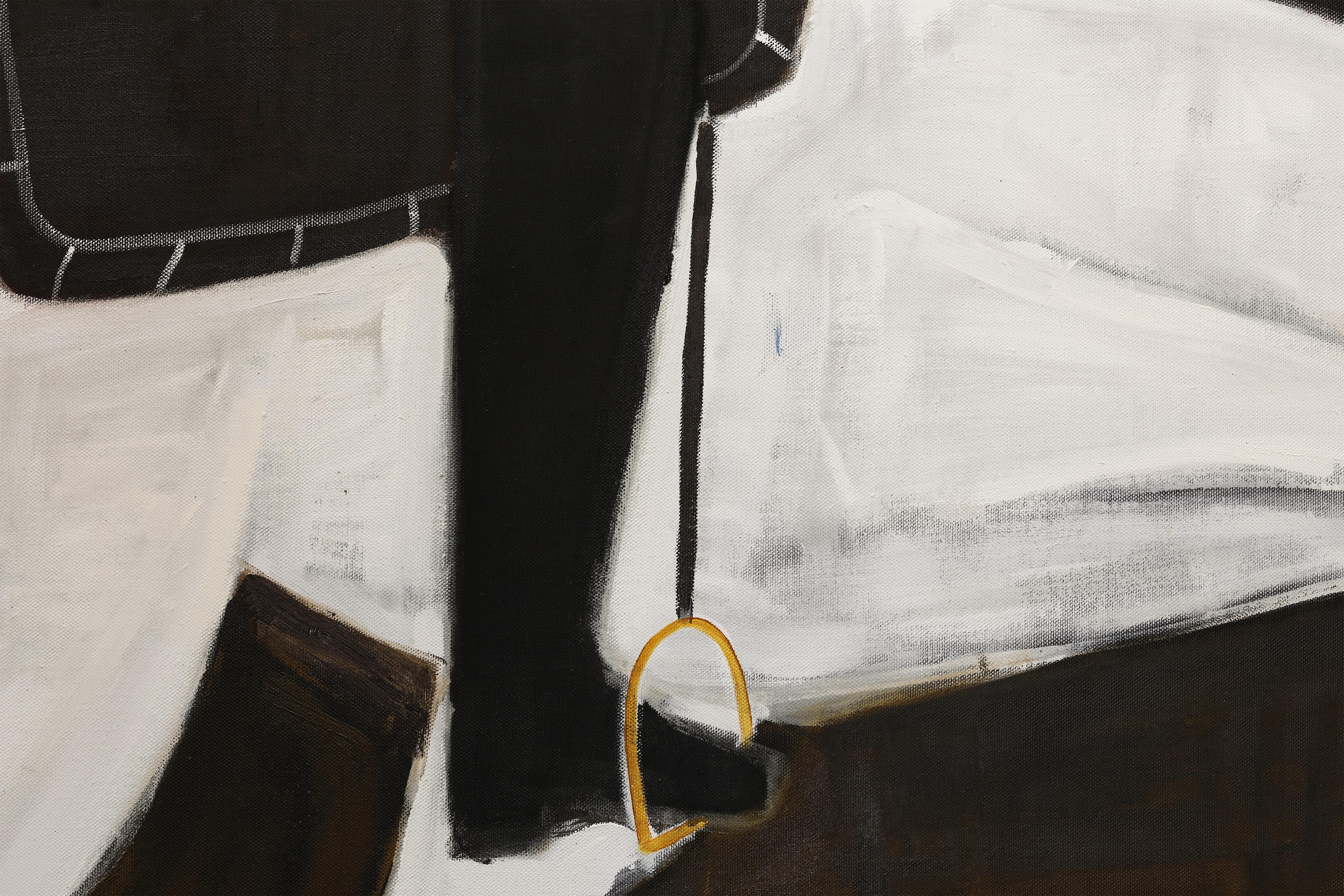 Pintura Ecuestre. Caballo Pintura al óleo sobre lienzo belga sin imprimar 200 x 180 cm en venta 2