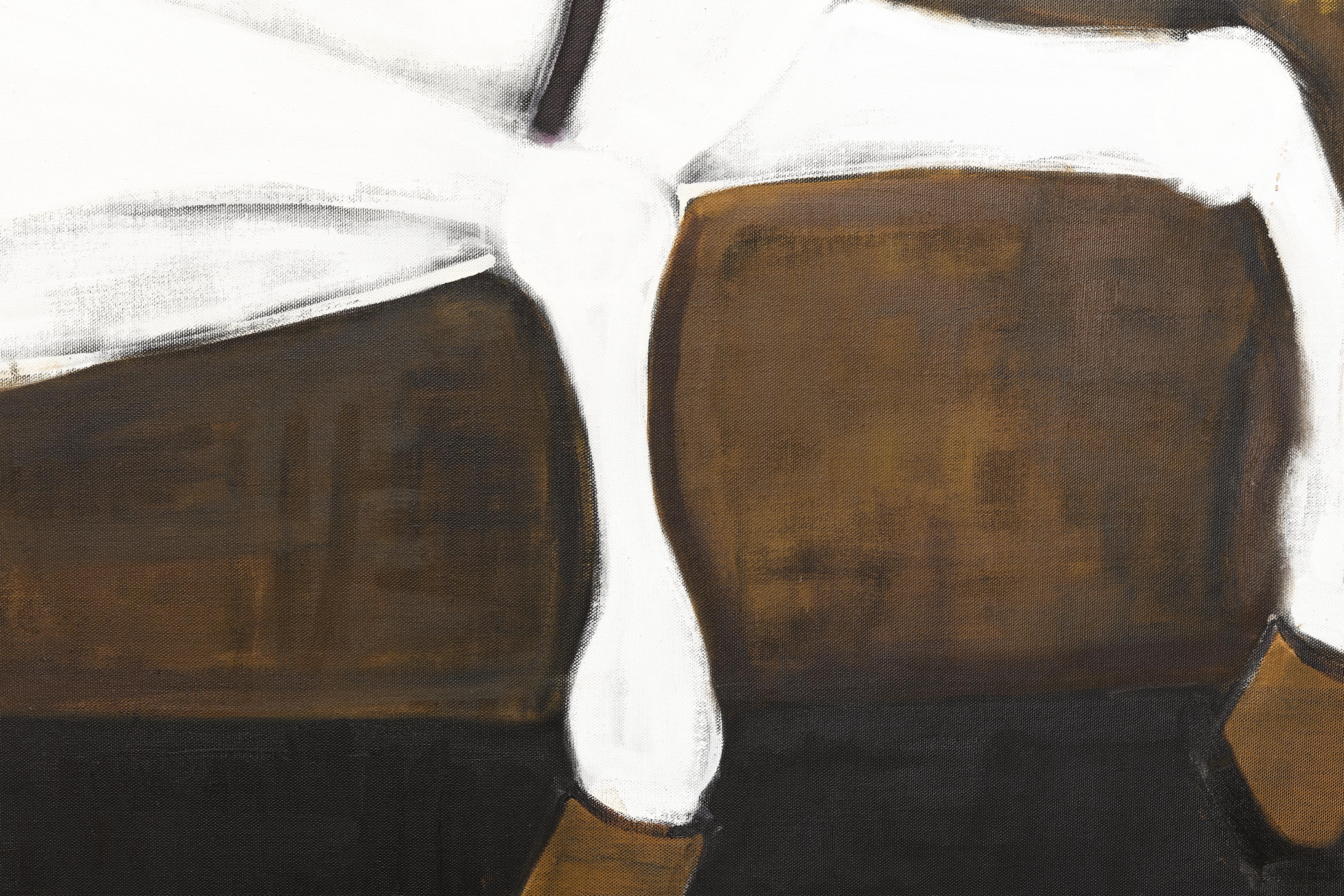 Pintura Ecuestre. Caballo Pintura al óleo sobre lienzo belga sin imprimar 200 x 180 cm en venta 3