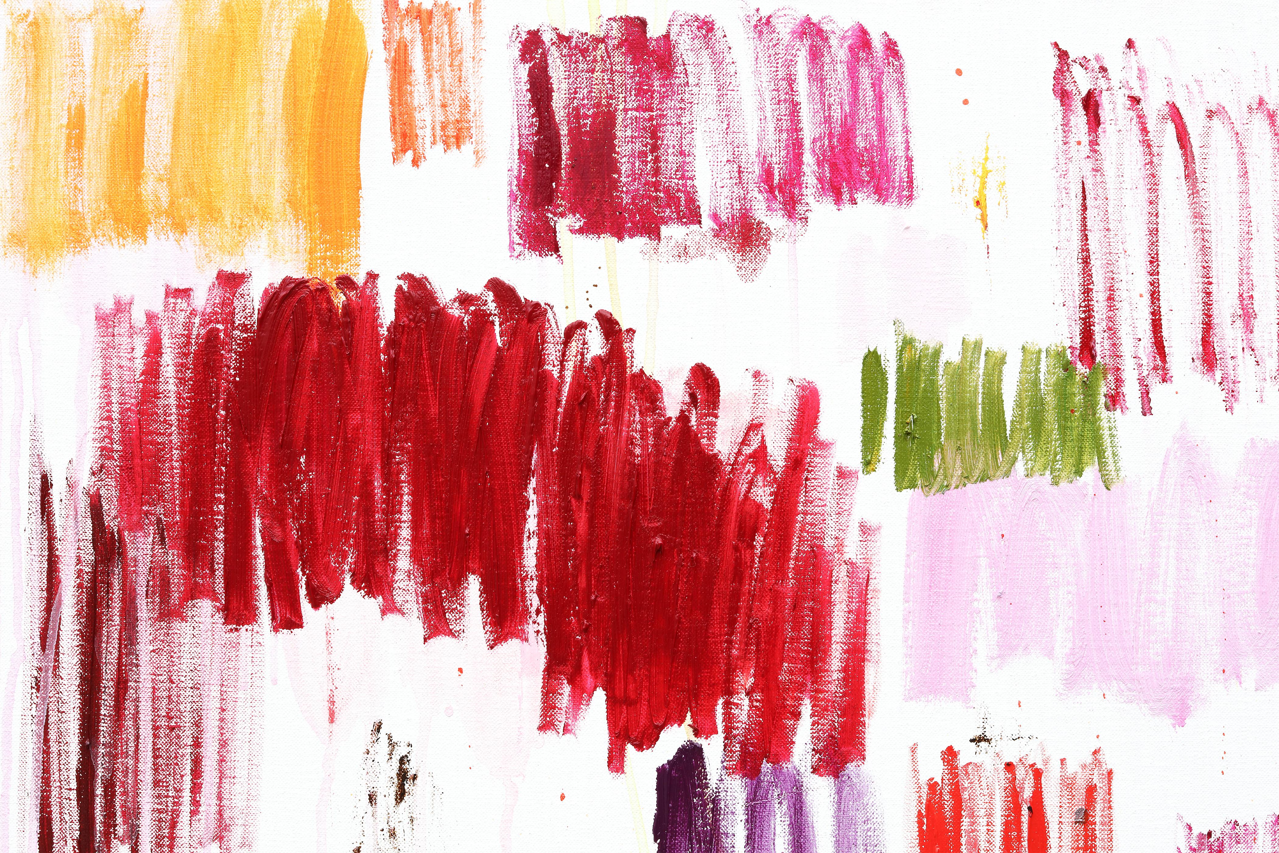 Grande dipinto a olio astratto contemporaneo su tela di lino. 170 x 210 cm in vendita 1