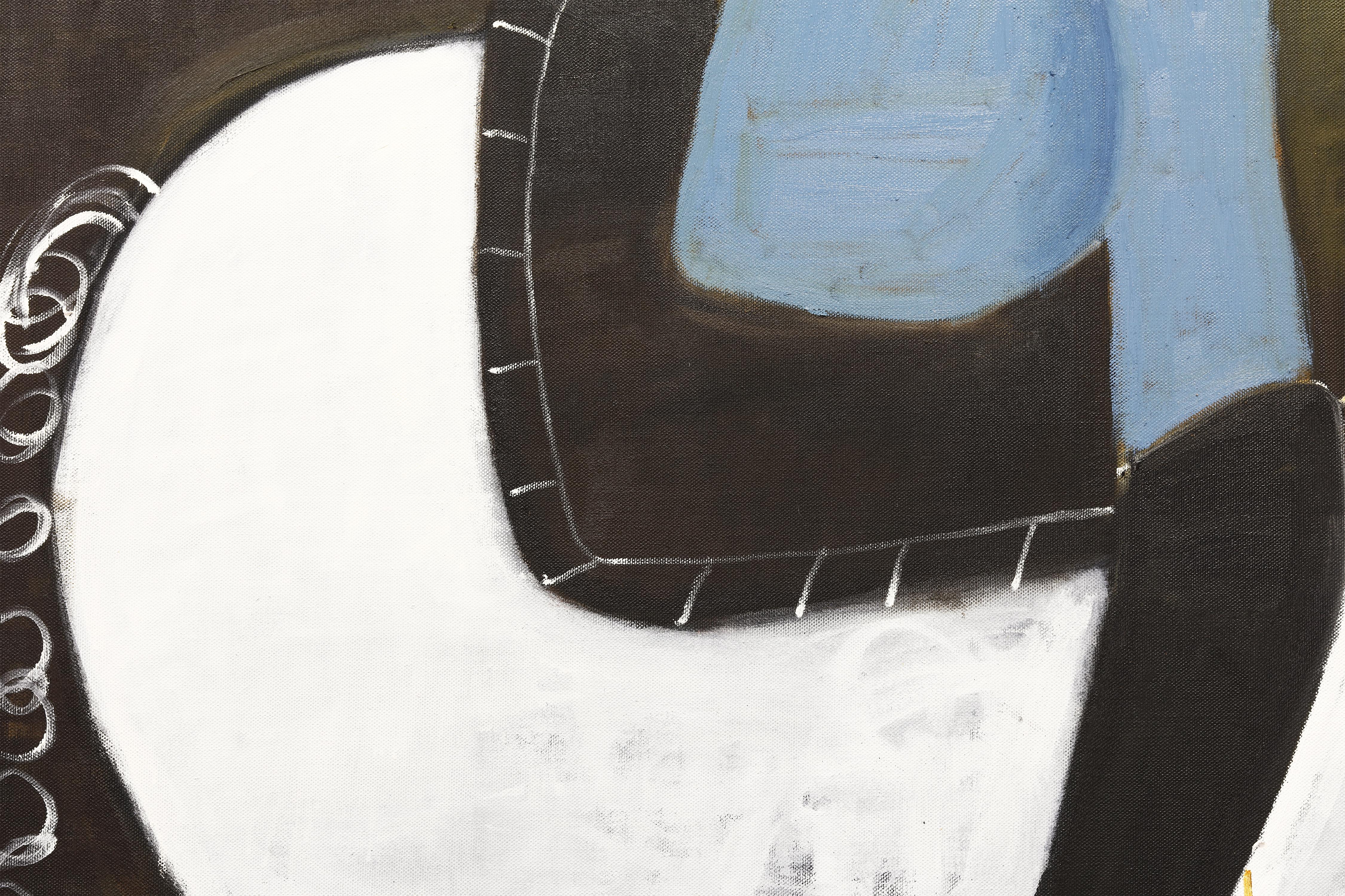 Gran cuadro al óleo ecuestre contemporáneo. Caballo Pintura 200 x 180 cm en venta 4
