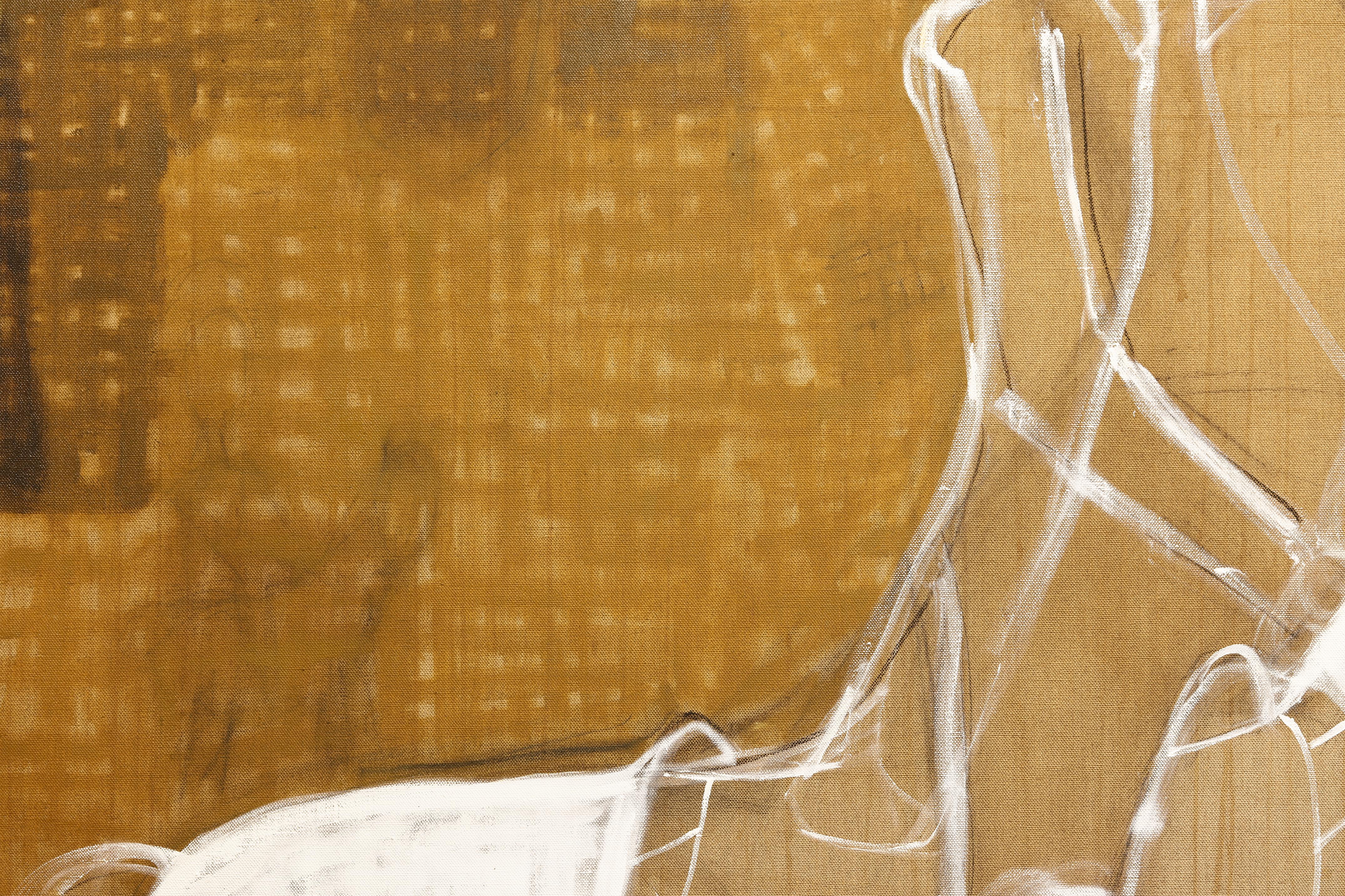 Large Contemporary Equestrian Oil Painting. Horse Painting 220 x 180 cm For Sale 4