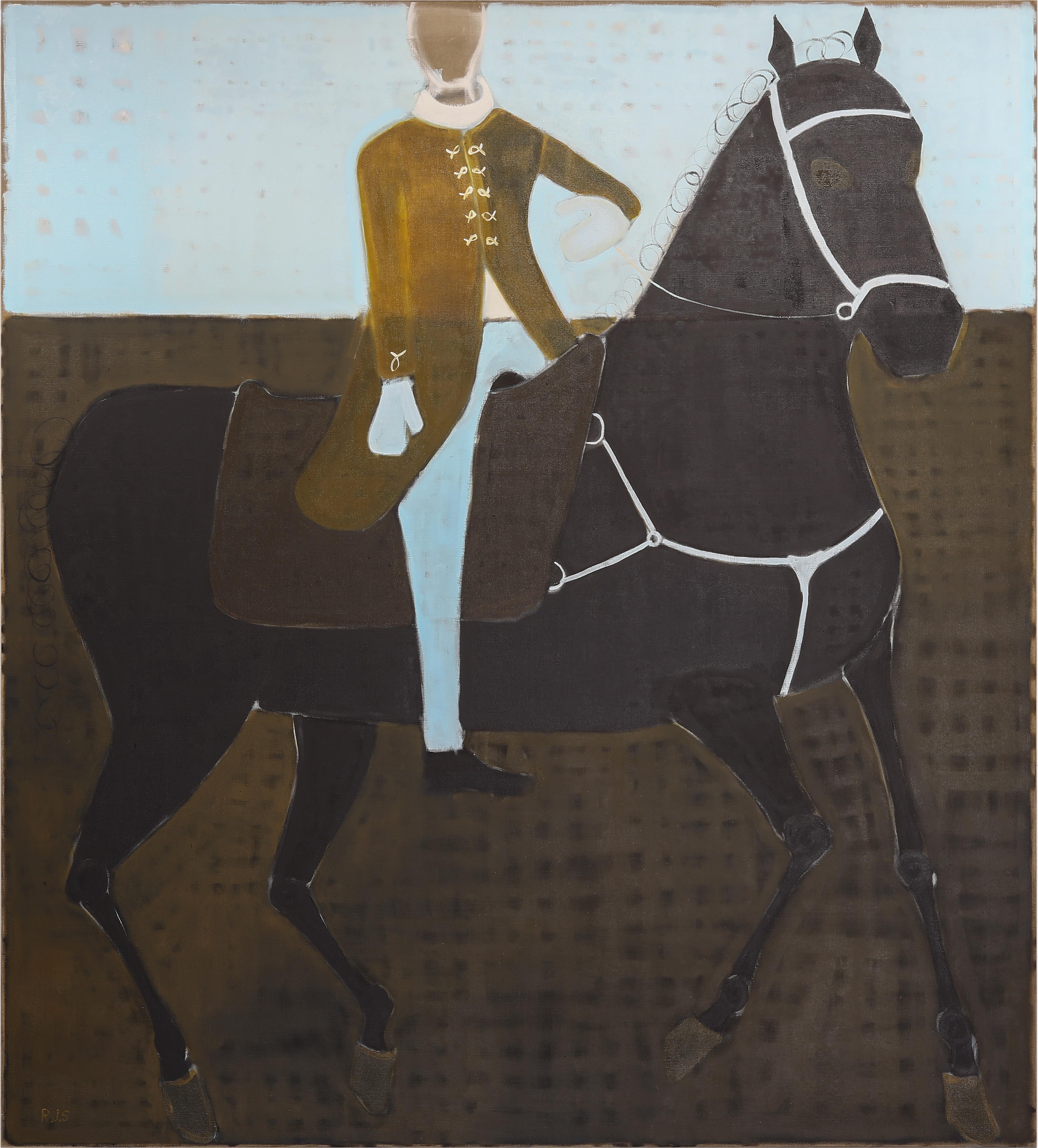 Large Contemporary Equestrian Portrait. Horse Oil Painting 200 x 180 cm