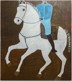 Large Contemporary Horse Oil Painting. 190 x 170 cm
