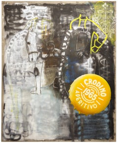 Cuadro al óleo Caballo grande sobre lienzo de lino belga sin imprimar 220 x 180 cm