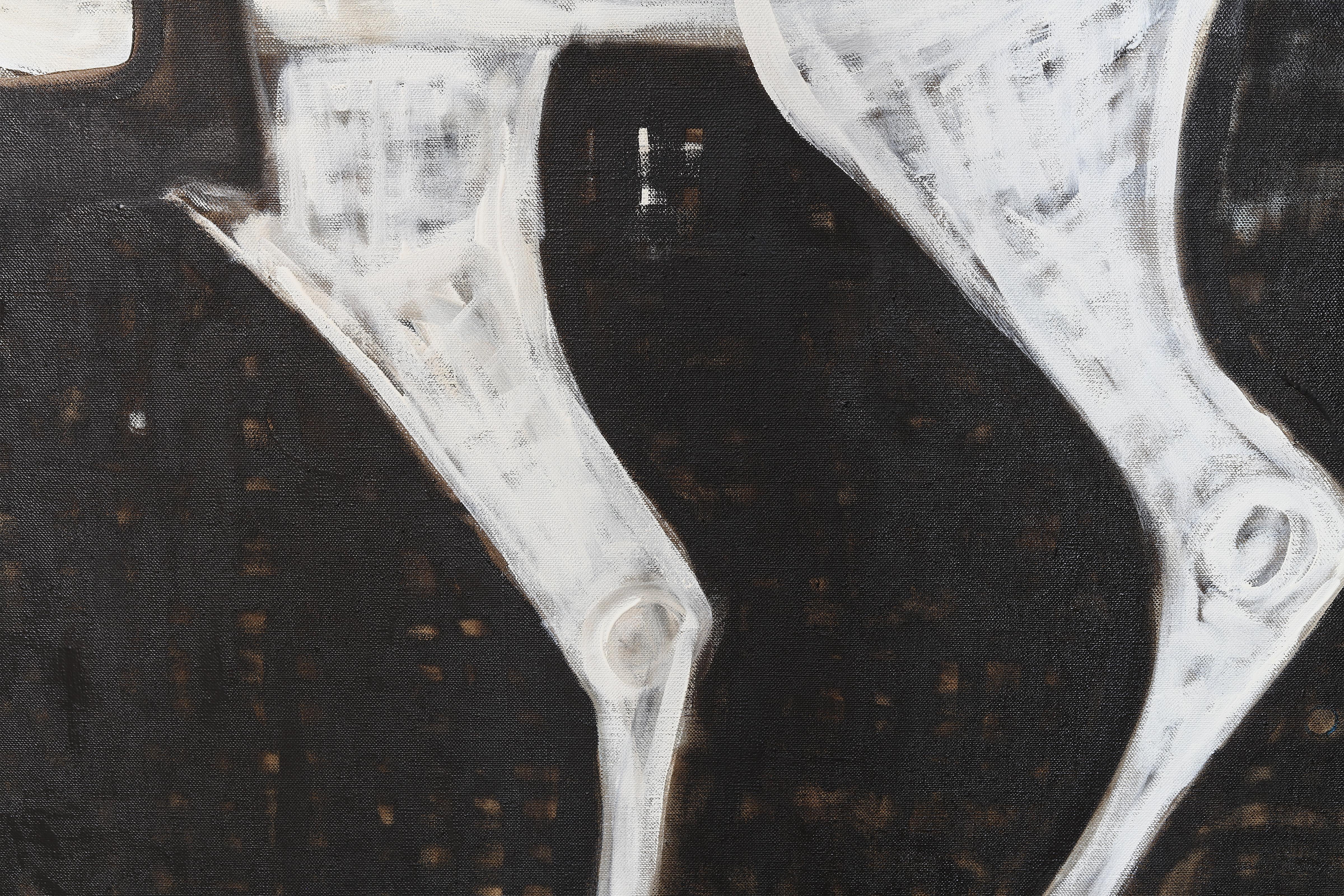 Große Pferdemalerei. Zeitgenössisches Pferde-Ölgemälde. 220 x 180 cm im Angebot 6