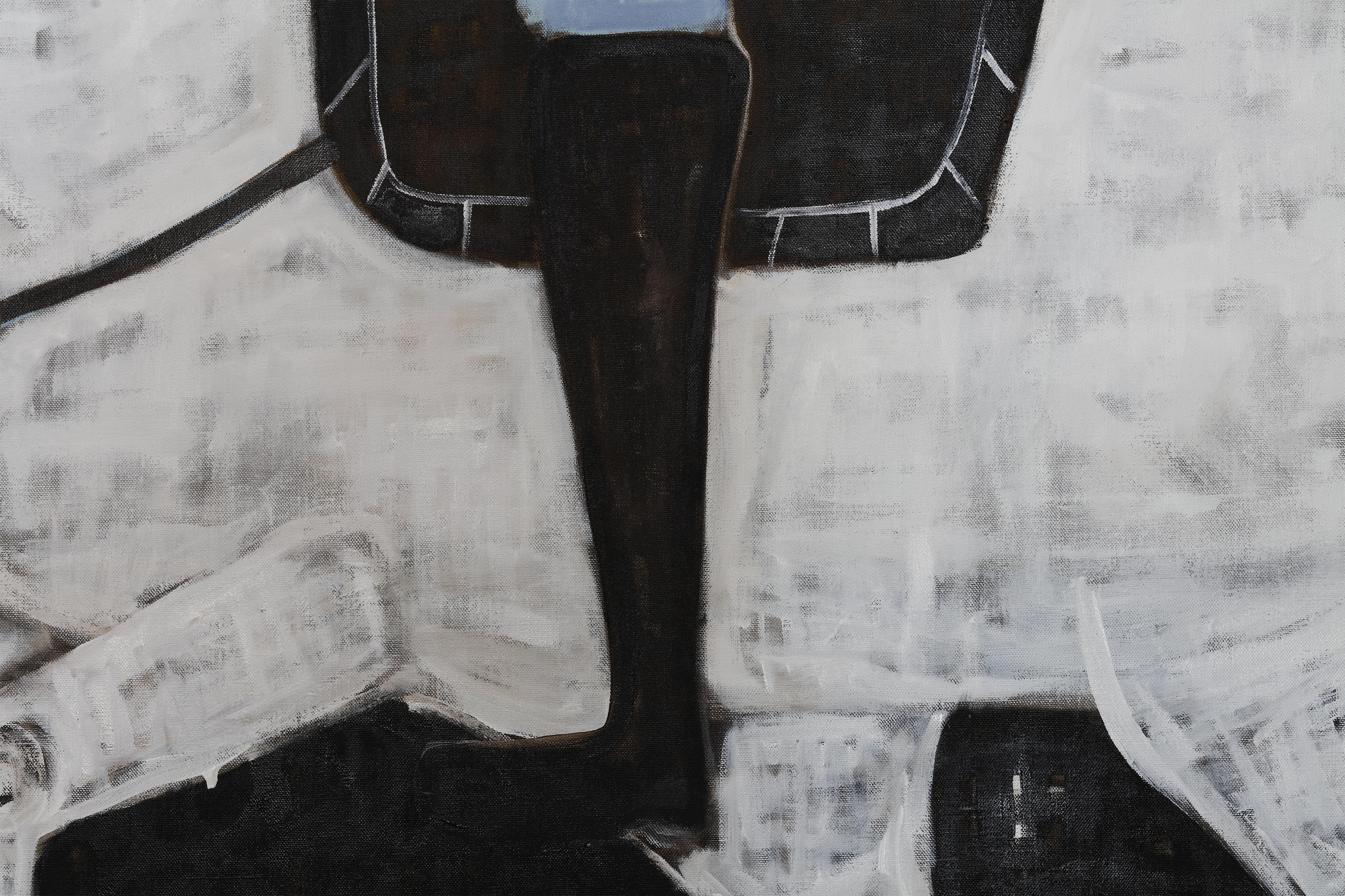 Große Pferdemalerei. Zeitgenössisches Pferde-Ölgemälde. 220 x 180 cm im Angebot 4