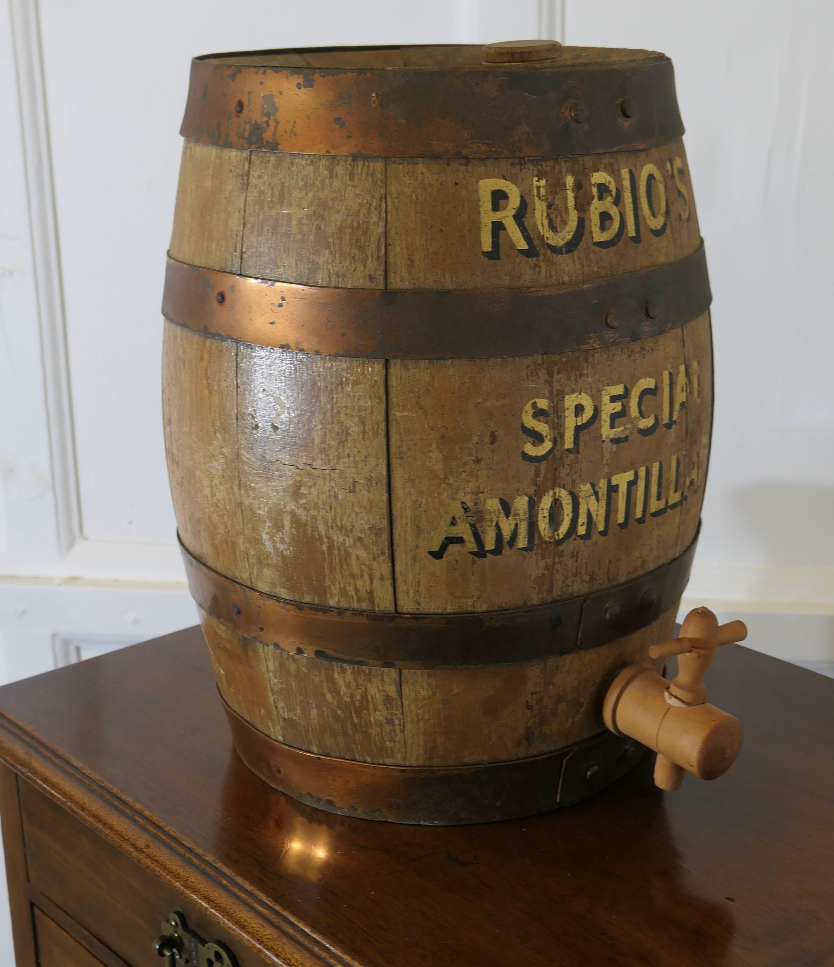 Quercia Botte di Sherry Amontillado speciale Oak Top Bar di RUBIO   Un pezzo di bell'aspetto in vendita