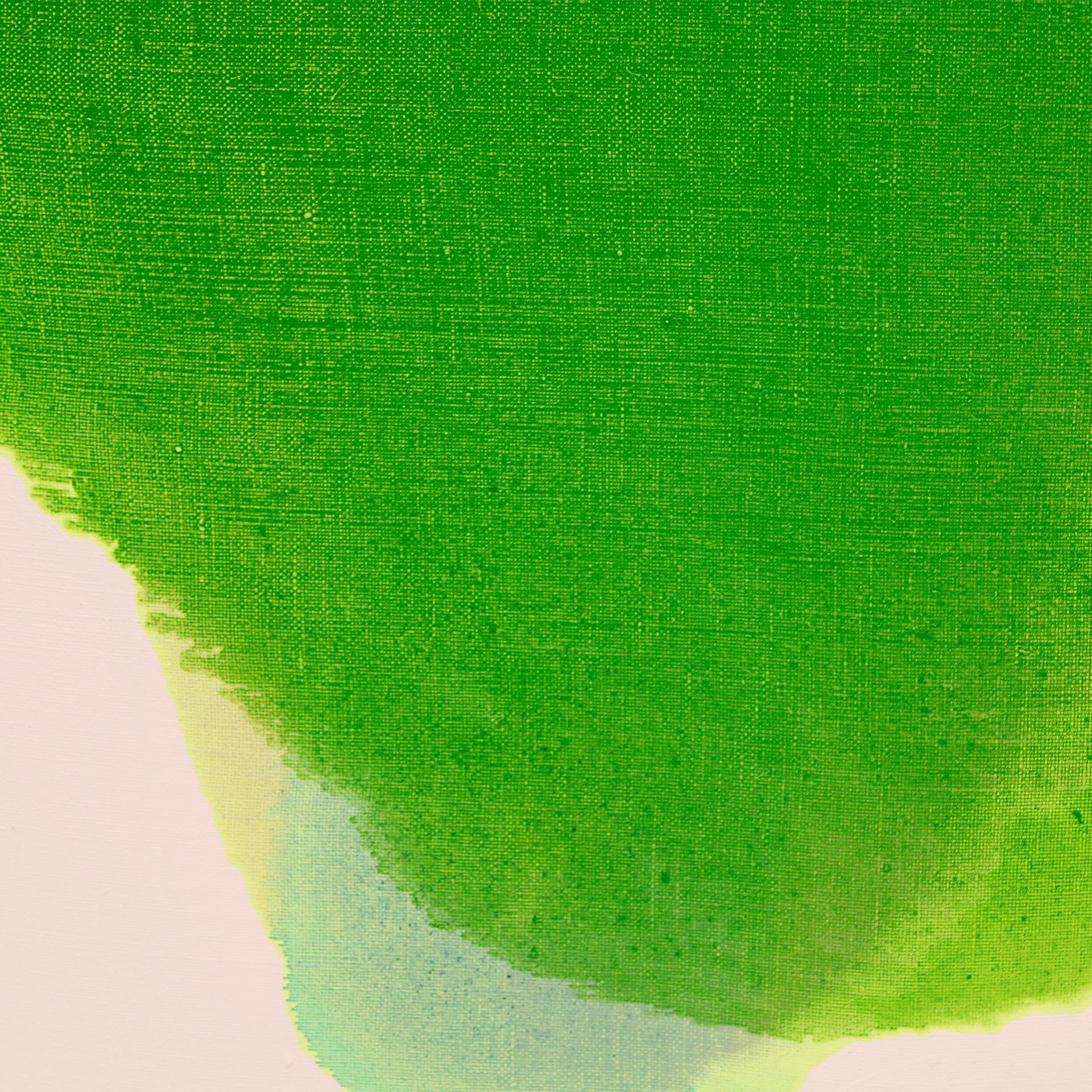 Numero 25 Diptych by Ruben Rodrigo 2020 Oil on Linen - Green Abstract Painting by Rubén Rodrigo
